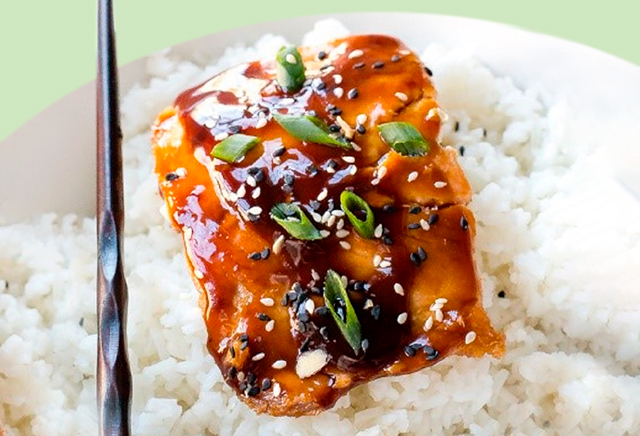 lightly smoked salmon precooked pan teriyaki