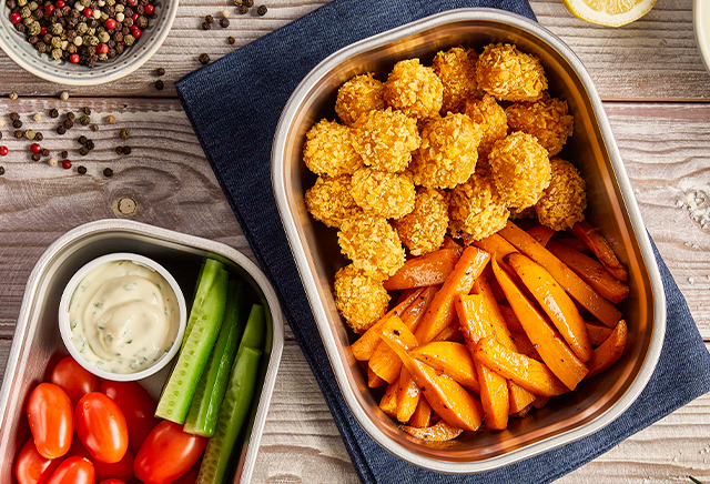 salmon bites with potato breading